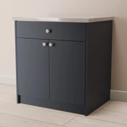 Double Cabinet With Drawer 