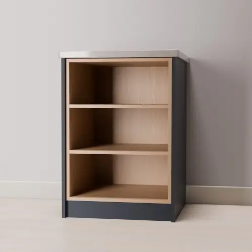 Open Cabinet 2 Shelves 