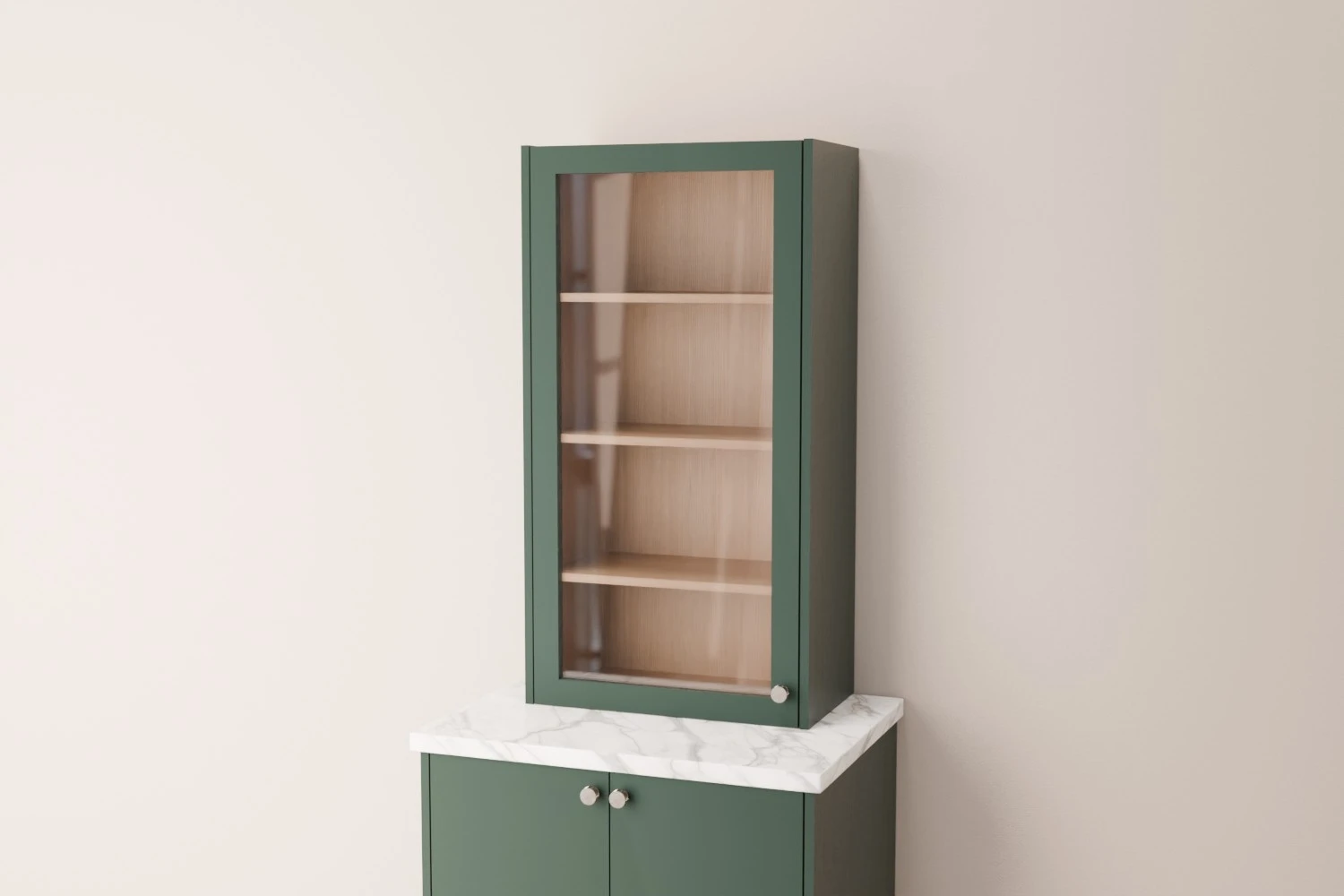 Single Glazed Counter Standing Cabinet