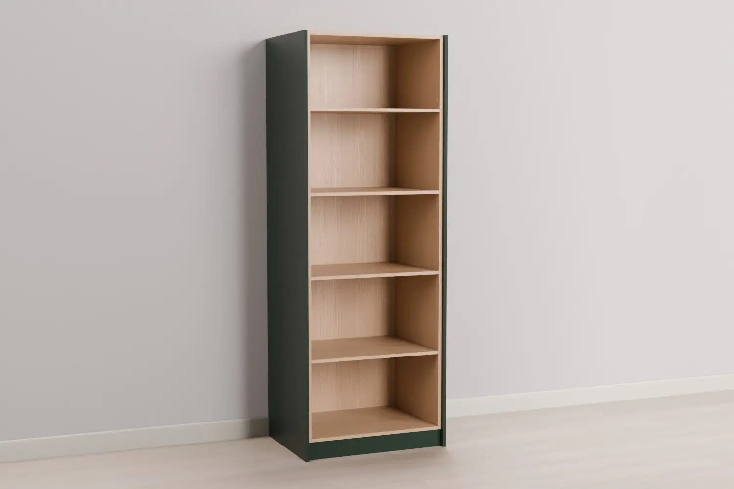 Double Open Shelf Tall Cabinet