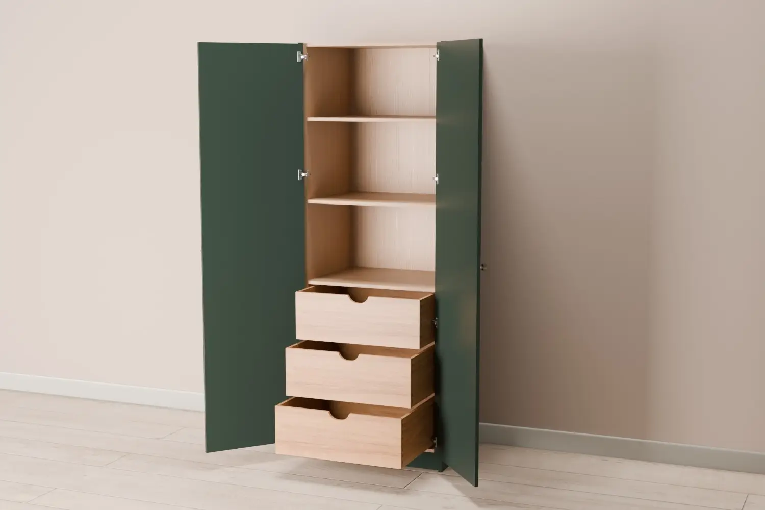 Double Larder With 3 Drawers