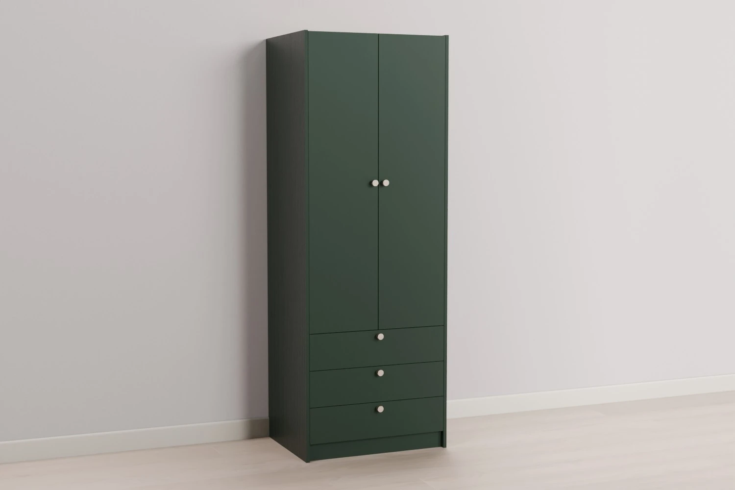 Double Wardrobe with 3 Drawers