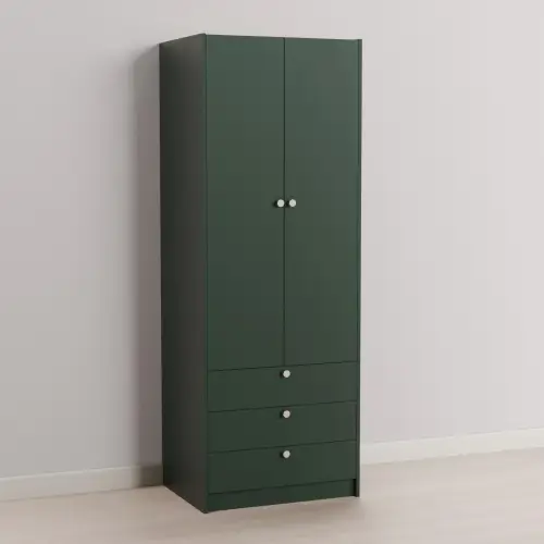 Double Wardrobe with 3 Drawers