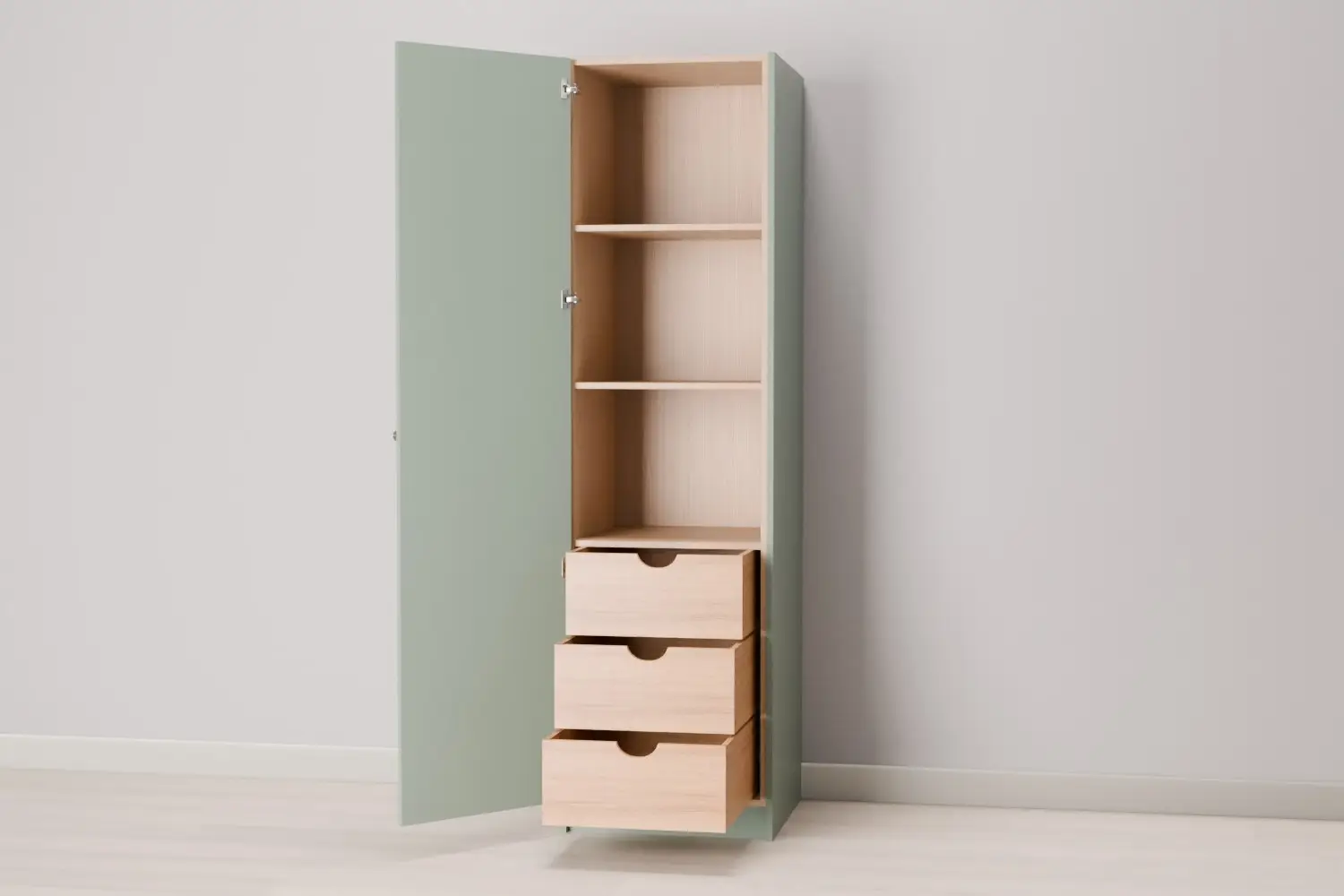 Single Larder With 3 Drawers