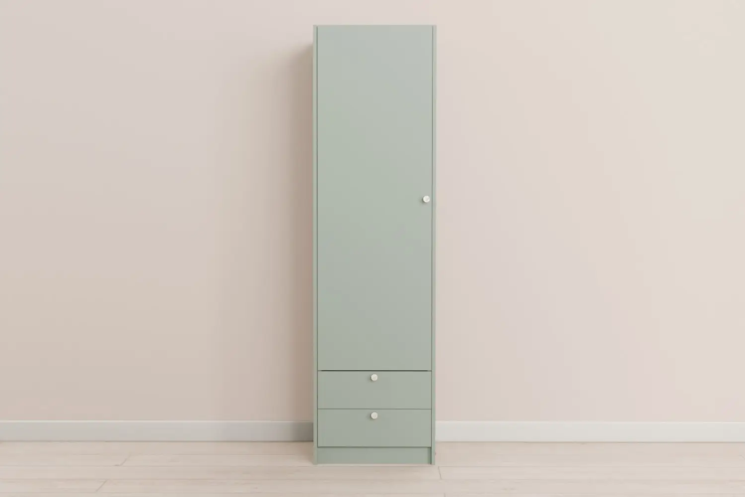 Single Wardrobe with 2 Drawers