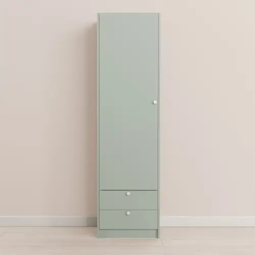 Single Wardrobe with 2 Drawers