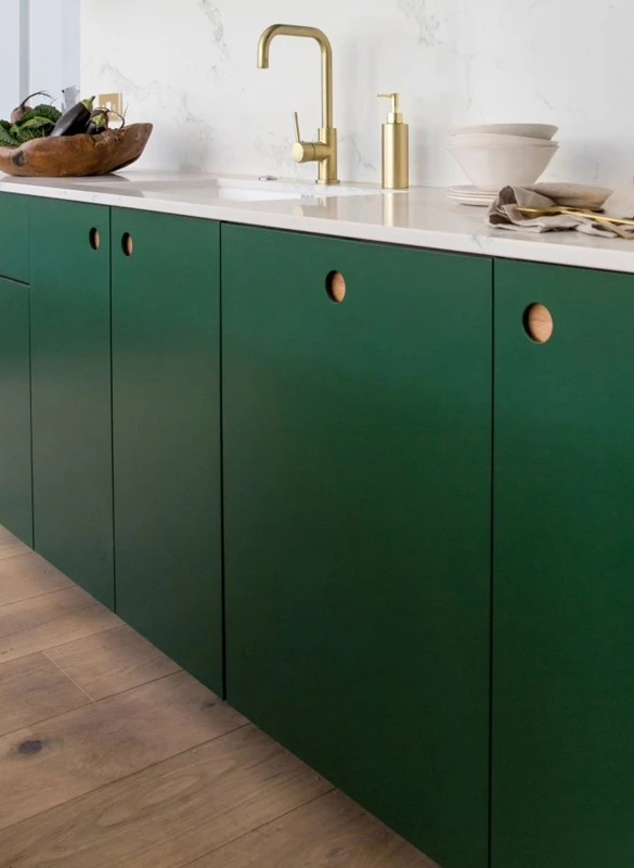 Ascot | Modern Minimalist Green Kitchen