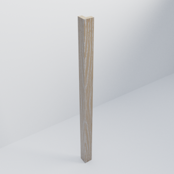 Brushed Limed Grain Oak Scandi Angled Filler Piece