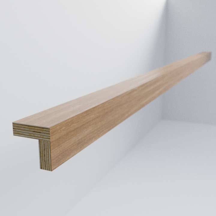 Oak Scandi Angled Pelmet