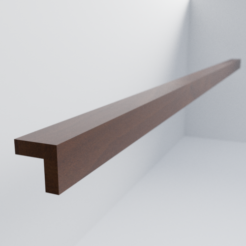 Walnut Angled Pelmet