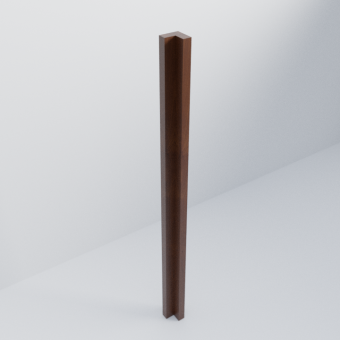 Walnut Corner Post