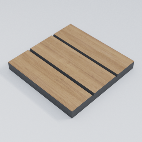 Oak Black Core V-Groove Door Sample