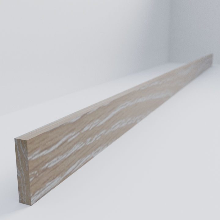 Brushed Limed Grain Oak Plinth