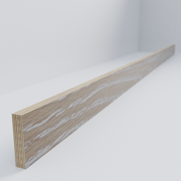 Brushed Limed Grain Oak Scandi Plinth