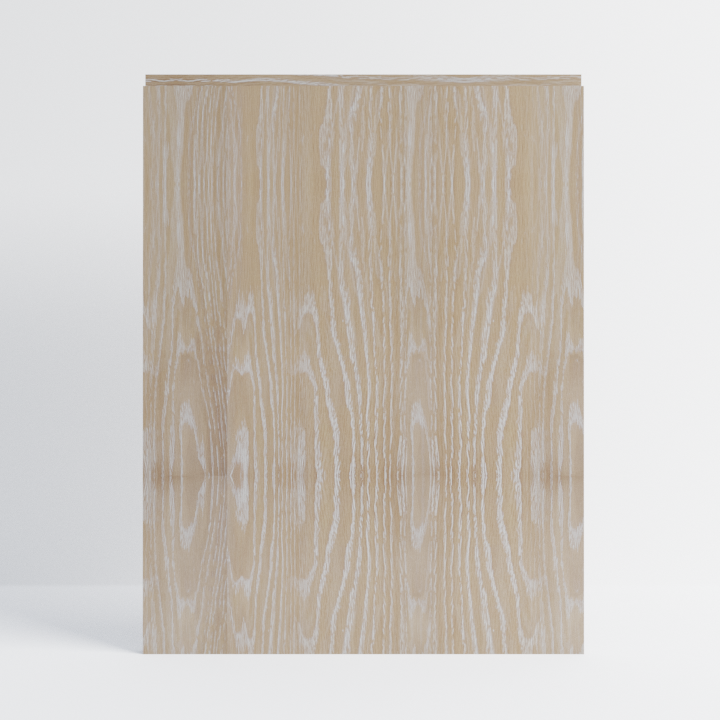 Brushed Limed Grain Oak J-Groove Front