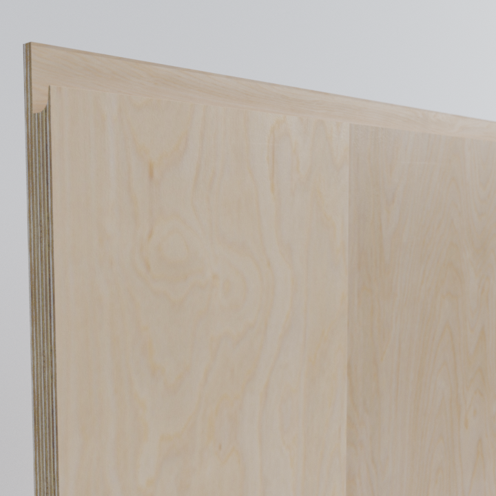 Birch Ply Scandi J-Groove Front