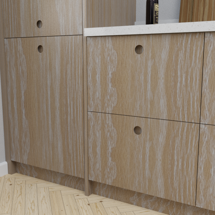 Brushed Limed Grain Oak Ladbroke Front