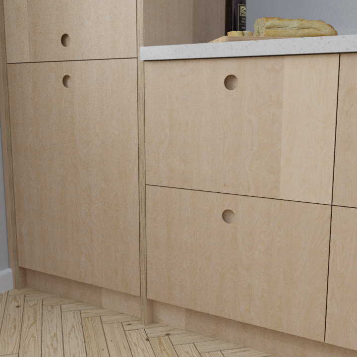 Birch Ply Scandi Ladbroke Front