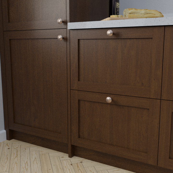 Solid Walnut Shaker Front