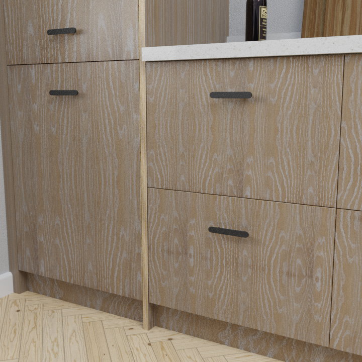 Brushed Limed Grain Oak Scandi Front