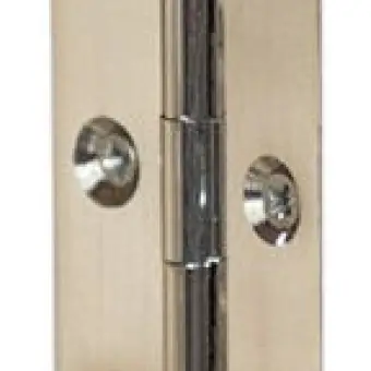 Polished Chrome Hinge Plate