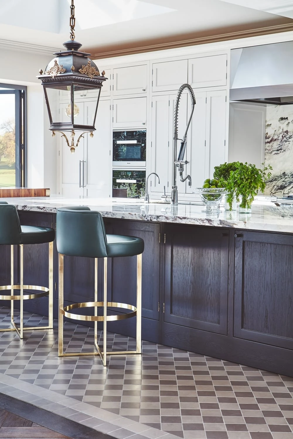 grey and white kitchen