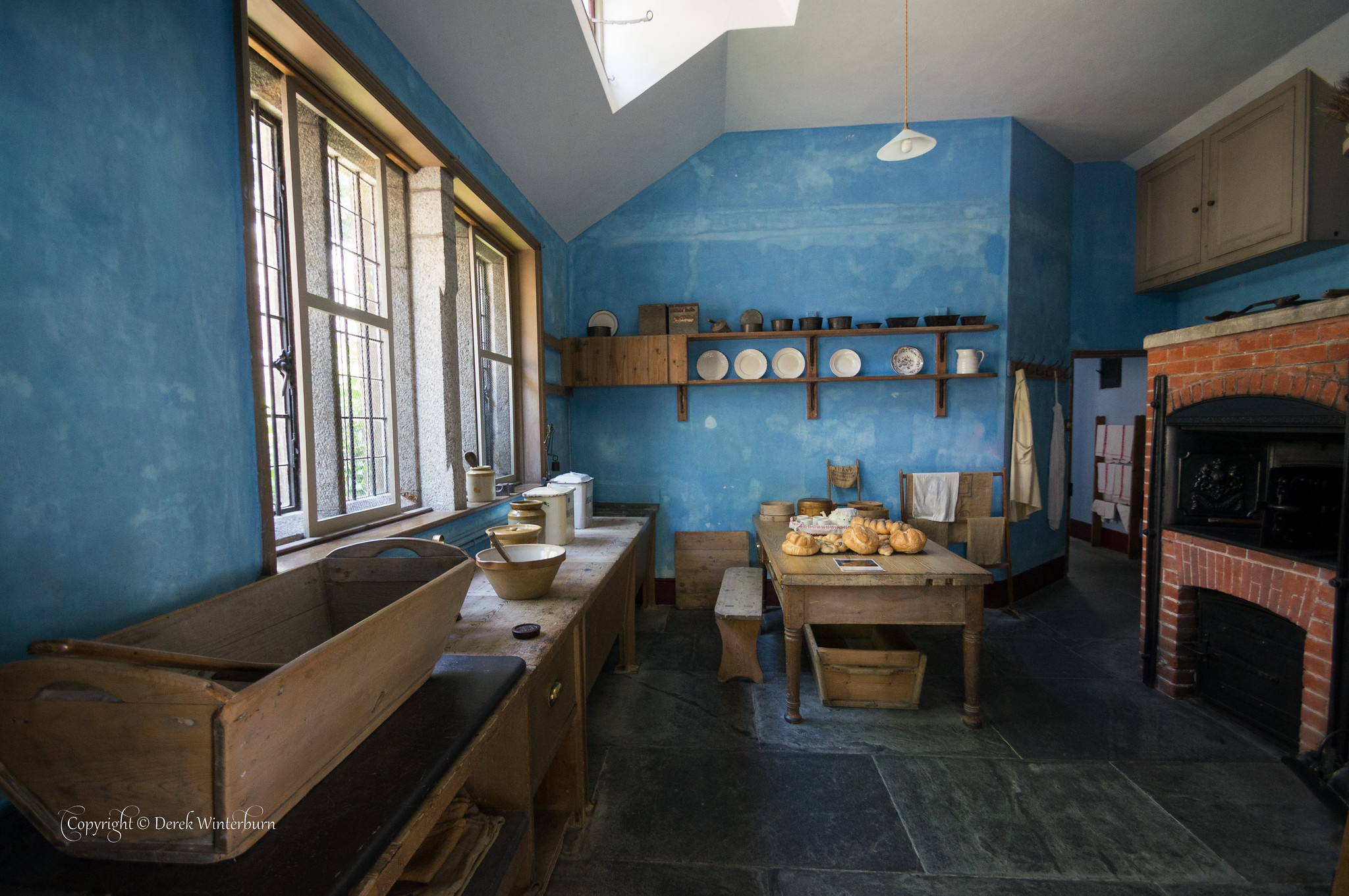 A Victorian bakery in blue